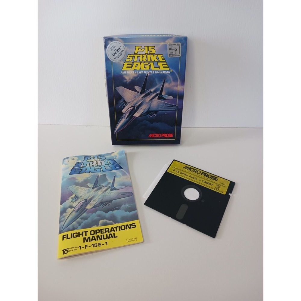 F-15 Strike Eagle Tandy 1000/1200 3000 Computer Simulation Game‎ Microprose 1985